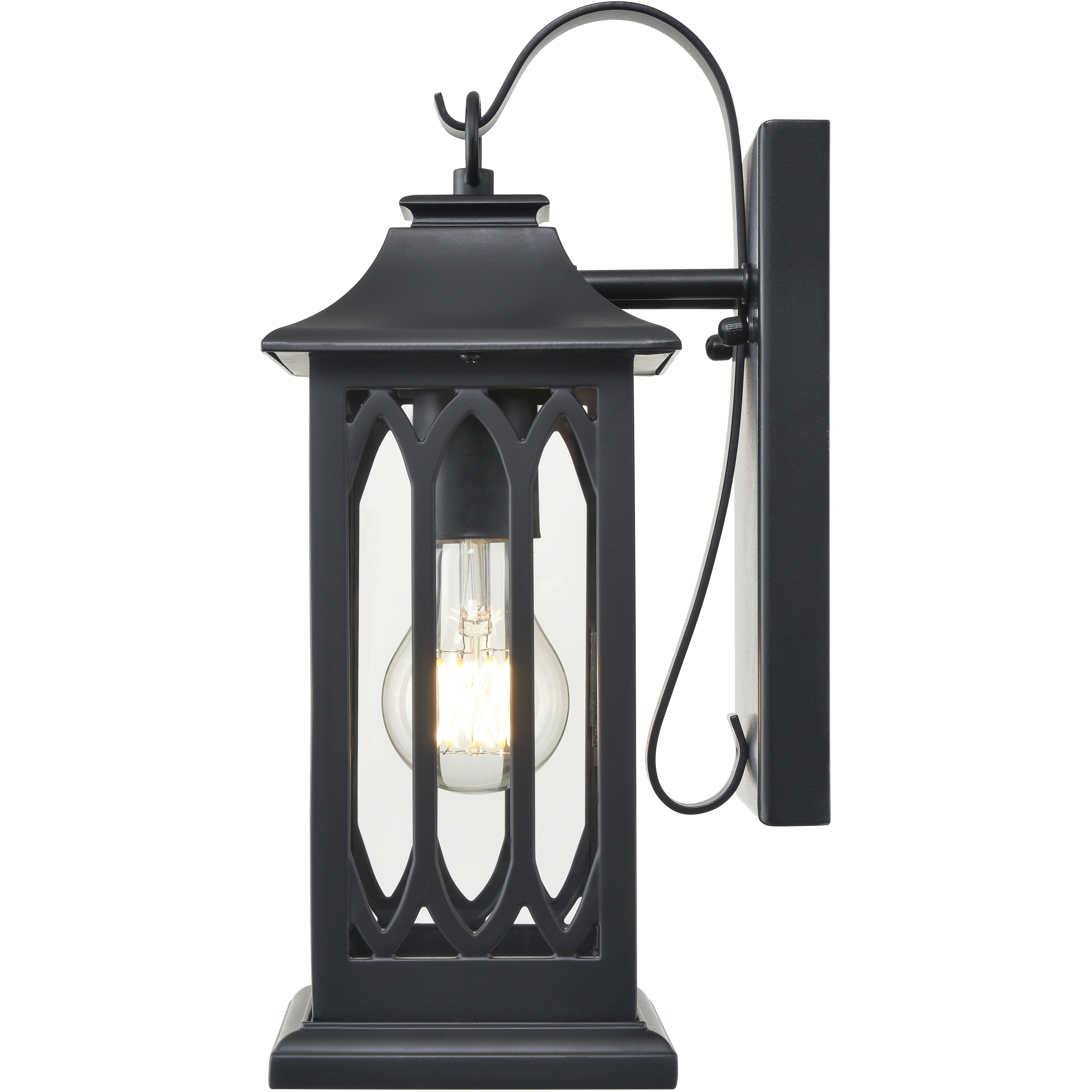 Mallorey 1 Light 13.5 inch Powder Coated Black Outdoor Wall Sconce